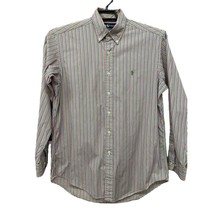 Ralph Lauren Shirt Men;s Medium M Button Up Multicolor Stripes - AC - £15.05 GBP