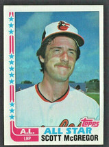 Baltimore Orioles Scott McGregor All Star 1982 Topps Baseball Card #555 nr mt ! - £0.39 GBP
