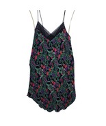 Lucie Ann II Small Floral Ribbed Chemise Slip Nightie Dress Lace Made In... - $34.99