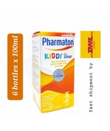 6 bottles X100ml PHARMATON KIDDI CL SYRUP MULTIVITAMIN WITH LYSINE &amp; CAL... - £79.03 GBP