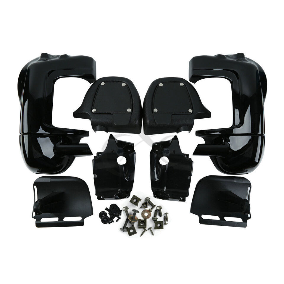 Black cherry Lower Vented Leg Fairings Harley Touring  road king Glide 1... - $187.11