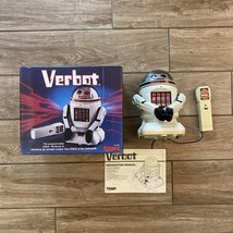 Vintage Verbot Robot Tomy Remote Control Toy Boxed 1984 Voice Command Un... - $1,399.43 MXN