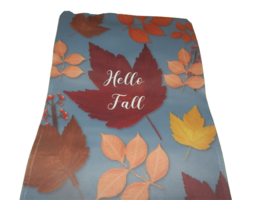 NEW Autumn HELLO FALL Garden FLAG  12&quot; X 18 &quot;  Outdoor Yard Leaves Berries - $24.74