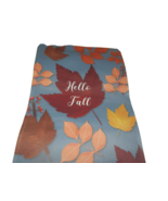 NEW Autumn HELLO FALL Garden FLAG  12&quot; X 18 &quot;  Outdoor Yard Leaves Berries - £19.60 GBP