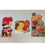 Lot of 3 Vintage Valentine&#39;s Day Greeting Cards for Children Boys and Girls - $12.00
