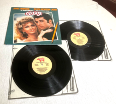 Grease 1978 Original Soundtrack Double Vinyl Records Gatefold RS-2-4002 - £27.05 GBP