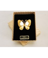 Vintage Butterfly Sweater Pin, 18 Karat Gold Plated, Fashion Jewelry, JW... - $20.10 CAD