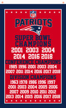 New England Patriots Football Team Champions Memorable Flag 90x150cm 3x5... - £11.15 GBP