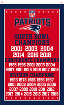 New England Patriots Football Team Champions Memorable Flag 90x150cm 3x5... - £11.11 GBP