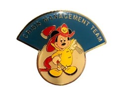 Vintage Disneyland - Cast Member - Crisis Management Team Pin Mickey Fir... - £66.33 GBP