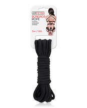 Lux Fetish Bondage Rope - 5m/16 Ft Black - £10.59 GBP