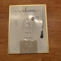 1 Pk Quartet WELCOME TO OUR ROOM Dry Erase Board - £27.50 GBP