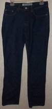 NEW WOMENS / JUNIORS EXPRESS LOW RISE BOOT CUT DARK BLUE JEANS   SIZE 5/6 - $28.01