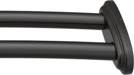 Moen DN2141BL 57&quot;-60&quot; Adjustable Curved Double Shower Rod - Matte Black* - £44.68 GBP