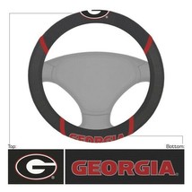 NCAA Georgia Bulldogs Embroidered Mesh Steering Wheel Cover by FanMats - £23.97 GBP