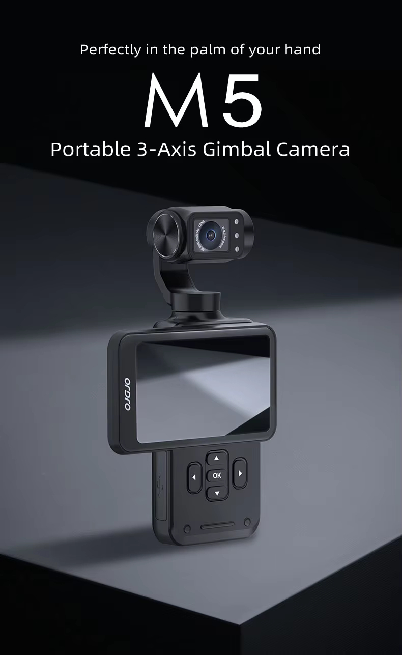 ORDRO M5 Handheld Pocket Digital Camera 5K Camcorder 3-Axis Gimbal Wifi App