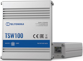 Teltonika TSW100 000030 Industrial Unmanaged PoE+ Switch with UK PSU - $88.00