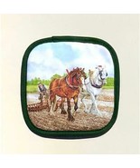 British Clydesdale Heavy Plow Horse Breed Potholder Made UK Shire Suffolk - £13.19 GBP
