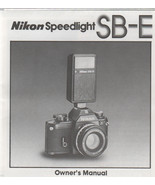 Nikon Speedlight SB-E  4&quot;X4&quot; Owner&#39;s Manual 1 page fold out - £3.93 GBP