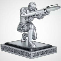 Knight Figurine Pen Holder Resin Sculpture For Modern Home Office Décor Concepts - $44.90