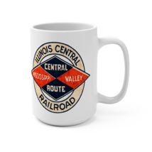 Illinois Central Railroad Mississippi Valley Route Coffee Mug 15oz - £7.13 GBP