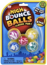 High Bounce Balls - Classic Fun - Pack of Five Balls (Colors Vary) - £1.56 GBP