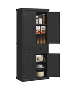 HOMCOM 72&quot; Black Kitchen Pantry Cabinet - $586.76 CAD