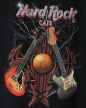 Hard Rock Cafe DALLAS Crossed Guitars T Shirt Kids L Acoustic Electric Lightning - $14.84