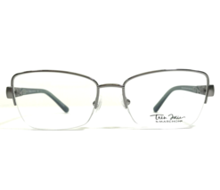 Marchon Eyeglasses Frames TRES JOLIE 184 046 Blue Silver Cat Eye 51-16-135 - £37.20 GBP