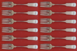Old English Tipt By Gorham Sterling Silver Salad Fork Set 12 pieces 6 1/2" - €715,54 EUR