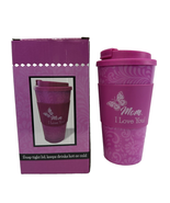 Mom, I Love you! Travel Tumbler Just For my Mom 16 oz Pink Butterflies H... - $13.11 CAD