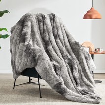 Beautex Faux Fur Throw Blanket, Soft Sherpa Fluffy Blankets, Warm Thick, 50X60. - £27.93 GBP