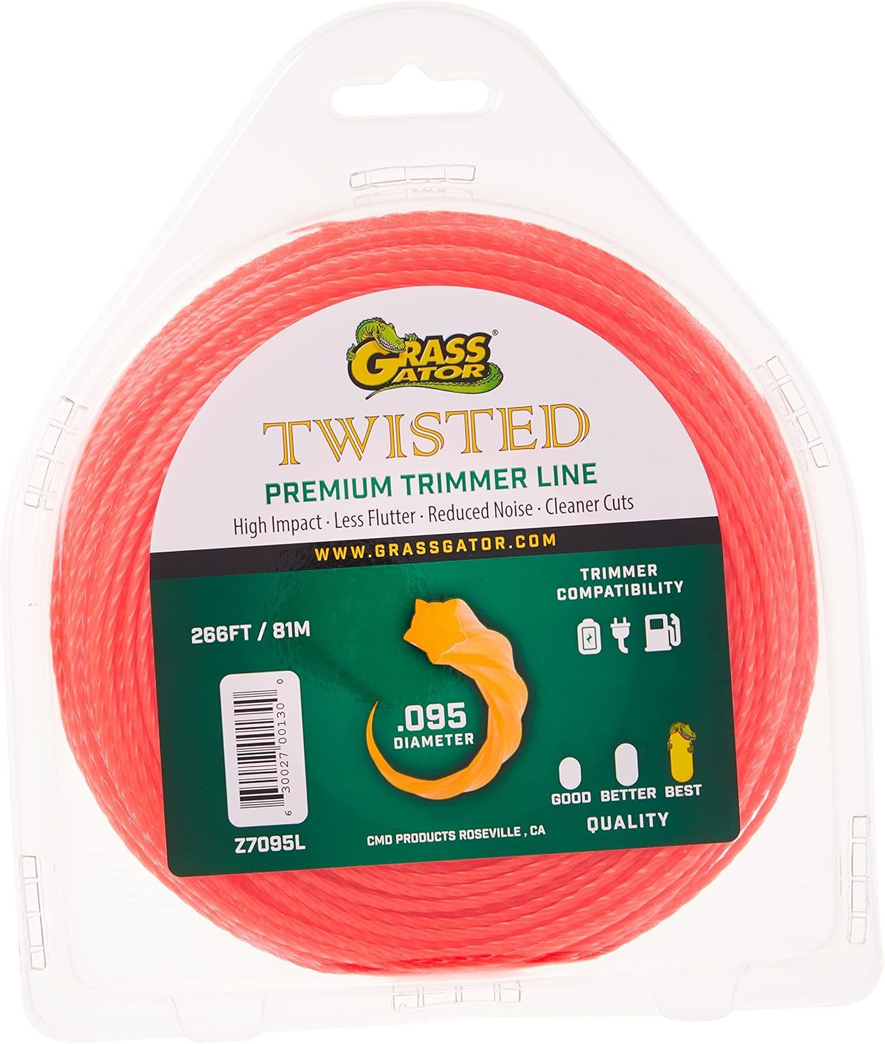 Grass Gator Z7095 Zip String Trimmer Line Pro Large Donut 266-Fuß X .095. - $38.96