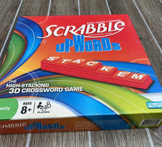 Scrabble UpWords Game by Parker Bros 3D Crossword Game Ages 8+ Family - £7.90 GBP