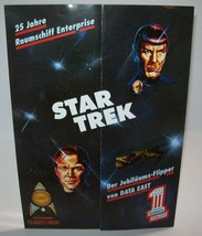Star Trek 25th Anniversary Pinball FLYER Rare German Bally Wulff Foldout... - $81.23
