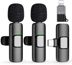 2 Pack Type C Mini Wireless Lavalier Microphone For Iphone 15, Ios And, ... - $35.93