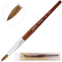 Usa Acrylic Nail Brush 100% Pure Kolinsky Hair Mahogany Wood Handle -Size 6 - $40.99