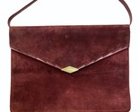 Salvatore ferragamo Purse Vintage suede clutch purse 313754 - £196.12 GBP