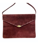 Salvatore ferragamo Purse Vintage suede clutch purse 313754 - £199.65 GBP