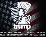 Trump 2024 in US Flag Vinyl Decal US Sold &amp; Made MAGA KAG FJB - £5.35 GBP+