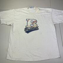 Vintage Lee Baseball I Love The Game White T Shirt Adult Men Size XL - $12.35