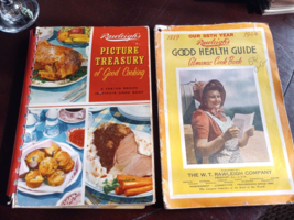 Rawleigh&#39;s Picture Treasury of Good Cooking 1959 Cookbook &amp; 1944 Health Guide - £9.37 GBP