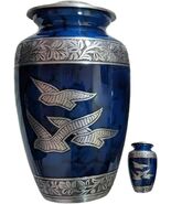 At Peace Memorials Dove Blue Urn for Ashes SET - $159.99