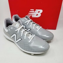 New Balance Mens Cleats Sz 16 D Baseball Shoes Metal Gray White L4040TG5 - £35.86 GBP