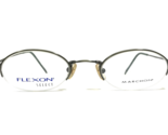 Marchon Eyeglasses Frames FLEXON SELECT 1104 Antique Green Gray Oval 46-... - £59.60 GBP