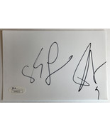 Tony Parker Eva Longoria Dual Signed 4x6 Autograph JSA COA Housewives Spurs - £83.54 GBP