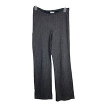 J Jill Womens Pants Size Small S Black Gray Pull on Elastic Waist Full Leg - $24.28