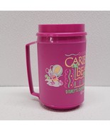 Disney 90&#39;s Caribbean Beach Resort Refillable Pink Purple Travel Mug Vin... - $24.65