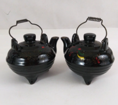 Vintage MCM 1960&#39;s Rooster Tea Pot Kettle 2.75&quot; Salt &amp; Pepper Shakers - $9.89