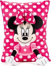 Disney Minnie Mouse Plush Soft Character Polka Dot Snuggle Pillow, 11&quot; X... - $22.76